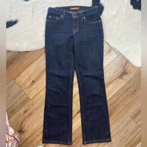 dark wash straight leg David Kahn jeans